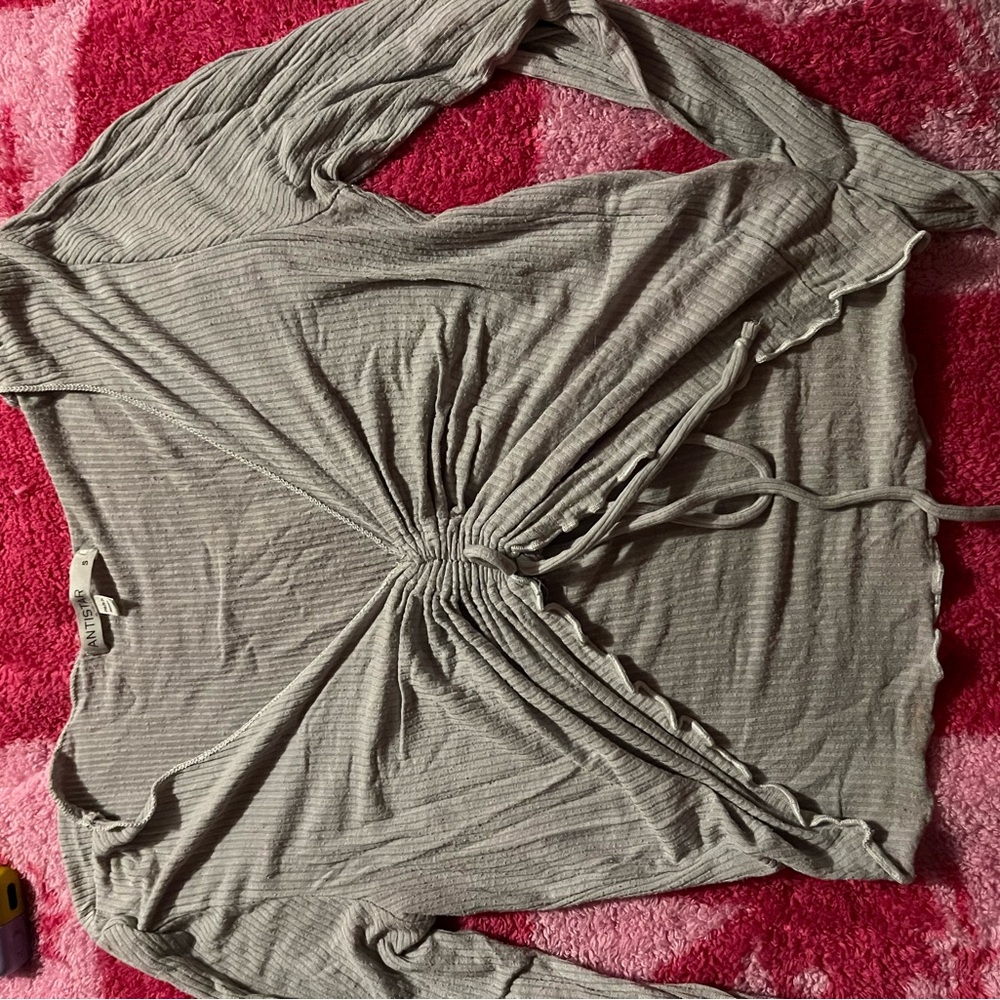 Gray Women's Crop Top